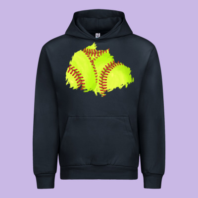 Softball Patch Urban Hoodie Designed By Adodesignshop