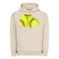 Pigment French Oak softball patch Urban Hoodie - AdoDesignShop