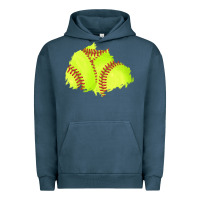 Pigment Midnight Navy softball patch Urban Hoodie - AdoDesignShop