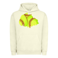 Pigment Pistachio softball patch Urban Hoodie - AdoDesignShop