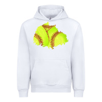 White softball patch Urban Hoodie - AdoDesignShop