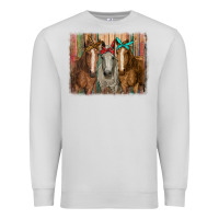 Dove Grey horses with bandanas Premium Sweatshirt - RanaPortraitStore
