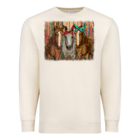 Sandshell horses with bandanas Premium Sweatshirt - RanaPortraitStore