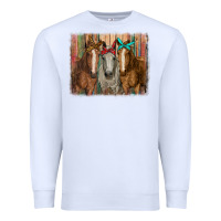 White horses with bandanas Premium Sweatshirt - RanaPortraitStore