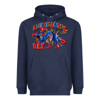 Navy Amerisaurus rex Heavyweight Hoodie - texasbilliewilder