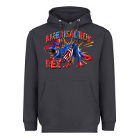 Smoke Amerisaurus rex Heavyweight Hoodie - texasbilliewilder