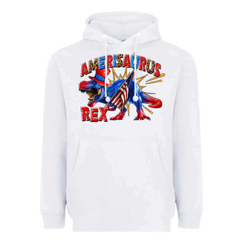 Amerisaurus Rex Heavyweight Hoodie by texasbilliewilder | Teevron