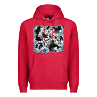 Cardinal cowhide glitter leather background Premium Hoodie - RanaPortraitStore