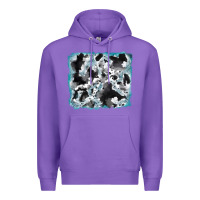 Purple cowhide glitter leather background Premium Hoodie - RanaPortraitStore