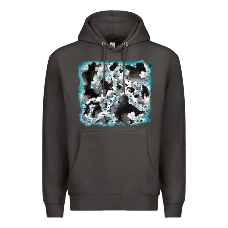 Cowhide Glitter Leather Background Premium Hoodie by RanaPortraitStore | Teevron