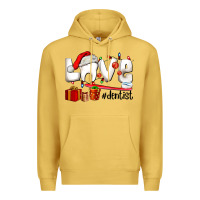 Antique Gold Christmas love  dentist Premium Hoodie - AdoDesignShop