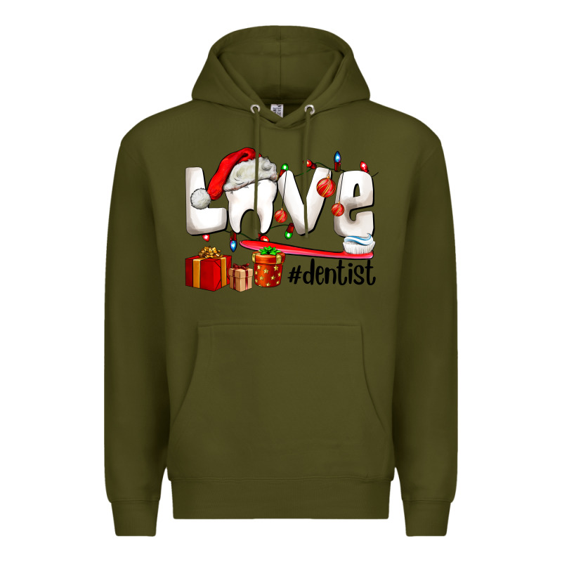 Christmas Love  Dentist Premium Hoodie by AdoDesignShop | Teevron