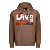 Chestnut Christmas love  dentist Premium Hoodie - AdoDesignShop