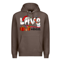 Coffee Christmas love  dentist Premium Hoodie - AdoDesignShop