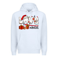 White Christmas love  dentist Premium Hoodie - AdoDesignShop