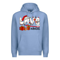 Colony Blue Christmas love  dentist Premium Hoodie - AdoDesignShop