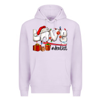 Lilac Christmas love  dentist Premium Hoodie - AdoDesignShop