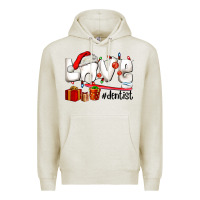 Oatmeal Heather Christmas love  dentist Premium Hoodie - AdoDesignShop