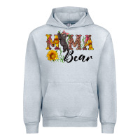 Heather Grey pink mama bear with cute bear Urban Hoodie - Artiststas