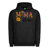 Pigment Black pink mama bear with cute bear Urban Hoodie - Artiststas