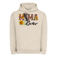 Pigment French Oak pink mama bear with cute bear Urban Hoodie - Artiststas