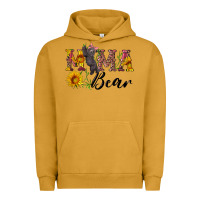 Pigment Peanut Butter pink mama bear with cute bear Urban Hoodie - Artiststas