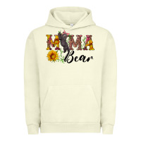 Pigment Pistachio pink mama bear with cute bear Urban Hoodie - Artiststas