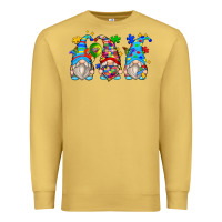 Antique Gold autism gnomes Premium Sweatshirt - Zillion Design Studio
