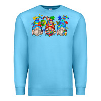 Ocean Blue autism gnomes Premium Sweatshirt - Zillion Design Studio