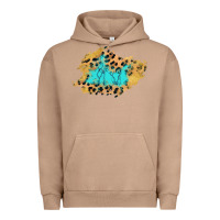 Pigment Burro glitter leopard turquoise patch Urban Hoodie - AdoDesignShop