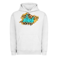 Pigment Lunar Rock glitter leopard turquoise patch Urban Hoodie - AdoDesignShop