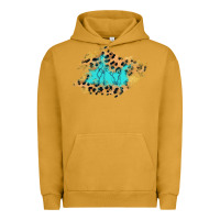 Pigment Peanut Butter glitter leopard turquoise patch Urban Hoodie - AdoDesignShop