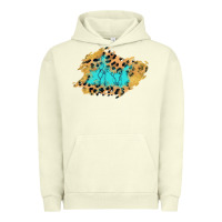 Pigment Pistachio glitter leopard turquoise patch Urban Hoodie - AdoDesignShop
