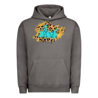 Pigment Tornado glitter leopard turquoise patch Urban Hoodie - AdoDesignShop
