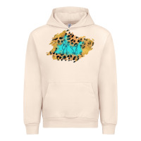 Sandshell glitter leopard turquoise patch Urban Hoodie - AdoDesignShop