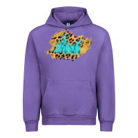 Tulip glitter leopard turquoise patch Urban Hoodie - AdoDesignShop