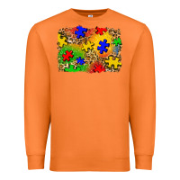 Carrot autism background Premium Sweatshirt - Zillion Design Studio