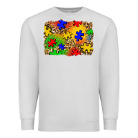 Dove Grey autism background Premium Sweatshirt - Zillion Design Studio
