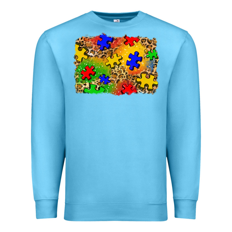 Autism Background Premium Sweatshirt by Zillion Design Studio | Teevron