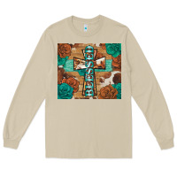 Mushroom blessed cross Long Sleeve Tee - BarkalooDesign