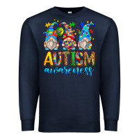Navy autism awareness gnomes Premium Sweatshirt - Zillion Design Studio