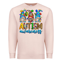 Pale Pink autism awareness gnomes Premium Sweatshirt - Zillion Design Studio