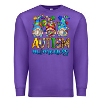 Purple autism awareness gnomes Premium Sweatshirt - Zillion Design Studio