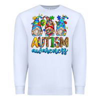 White autism awareness gnomes Premium Sweatshirt - Zillion Design Studio