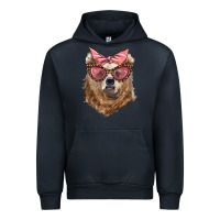 Navy mama bear with glasses and bandana Urban Hoodie - Artiststas