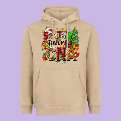 Heavyweight Hoodie santa's favorite cna