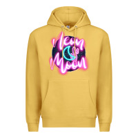 Antique Gold neon moon Premium Hoodie - JahusDesignShop