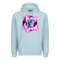 Blue Mist neon moon Premium Hoodie - JahusDesignShop