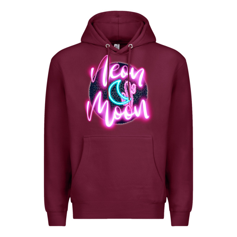 Neon Moon Premium Hoodie by JahusDesignShop | Teevron