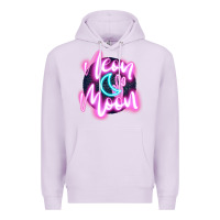 Lilac neon moon Premium Hoodie - JahusDesignShop